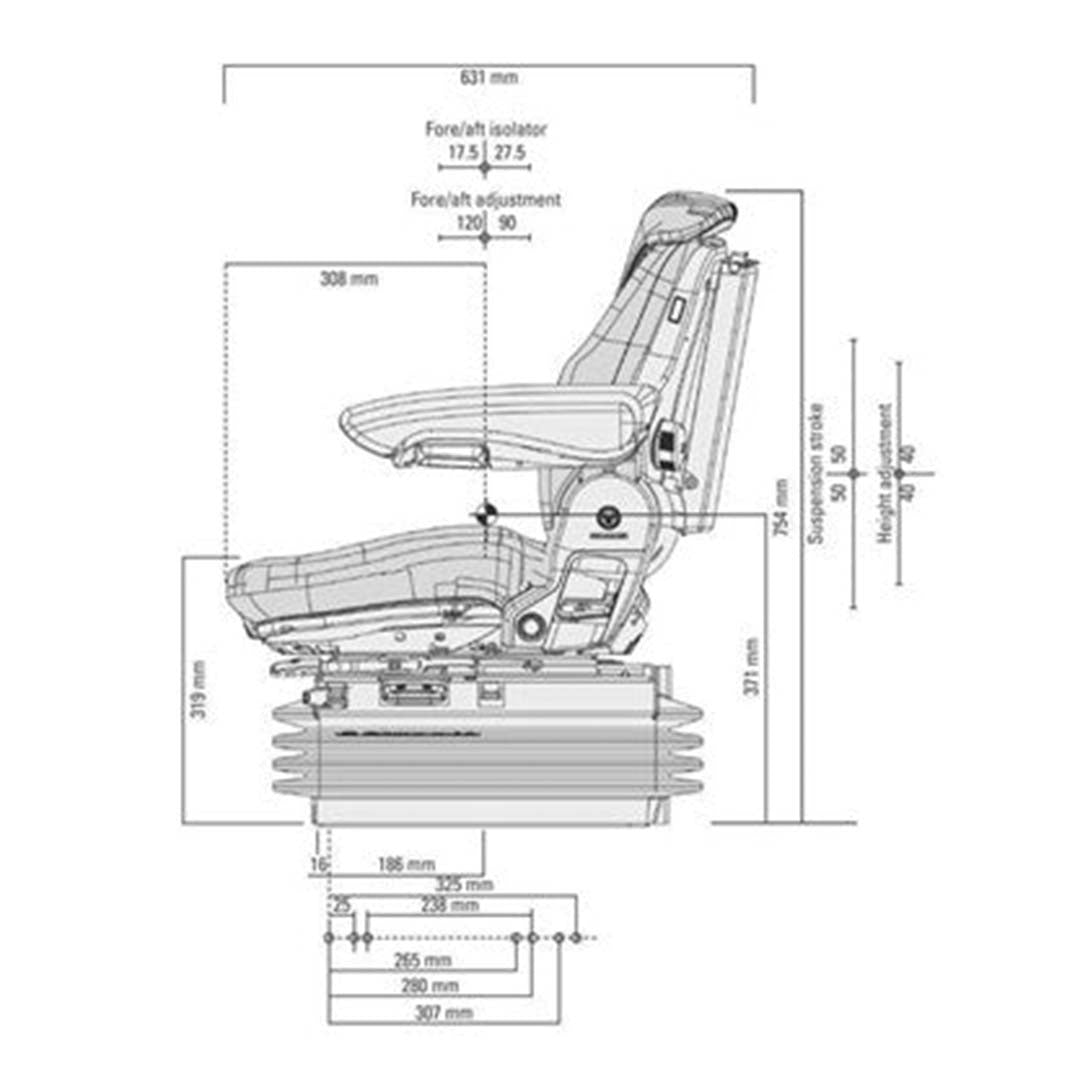Grammer Comfort Plus Air Seat MSG95A/731