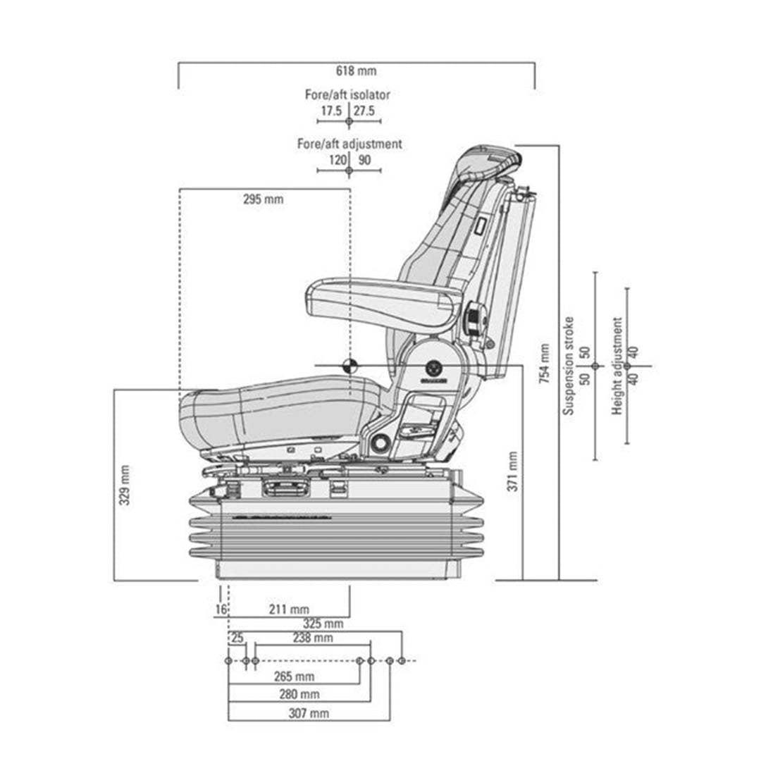 Grammer Maximo Comfort Air Seat MSG95G/721