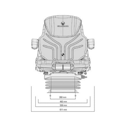 Grammer Comfort Plus Air Seat MSG95A/731